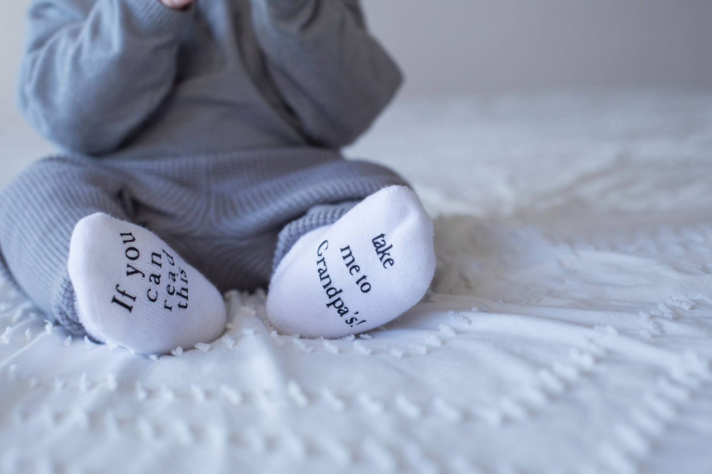 Take Me to Grandpa’s Baby Socks | Baby Shower Gifts