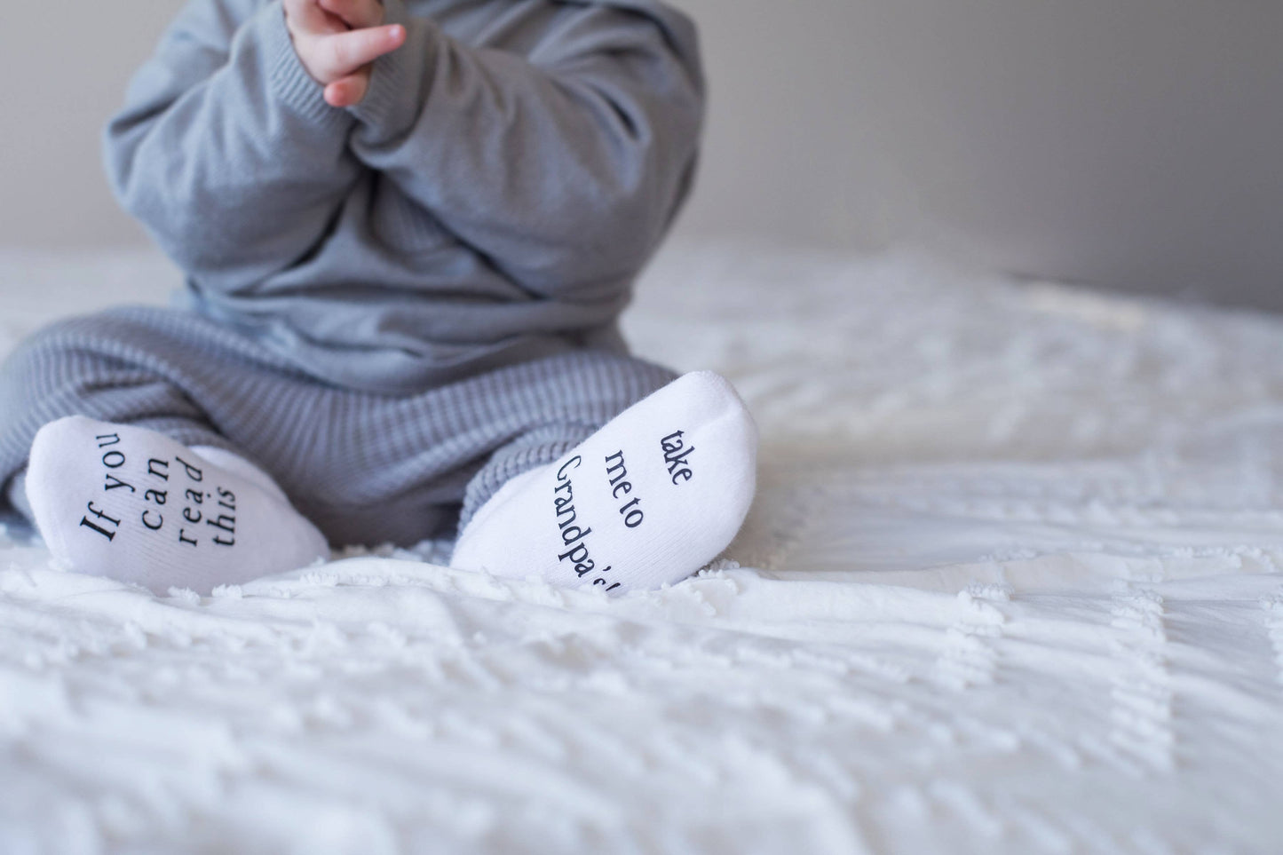 Take Me to Grandpa’s Baby Socks | Baby Shower Gifts