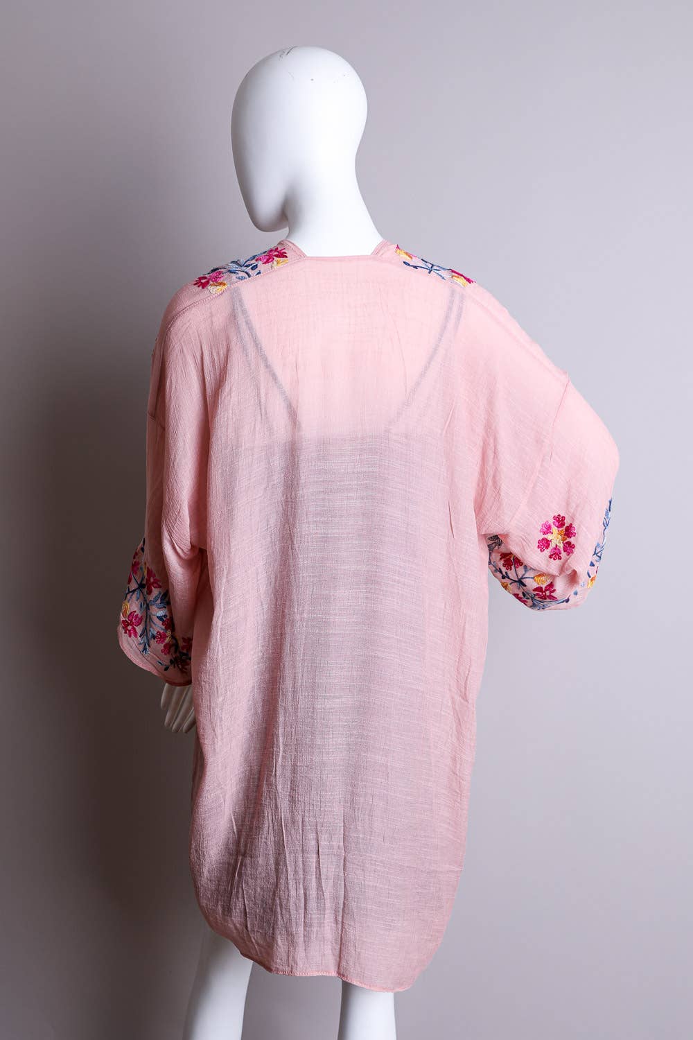 Anemone Feminine Embroidered Kimono - Casual Chic Comfort