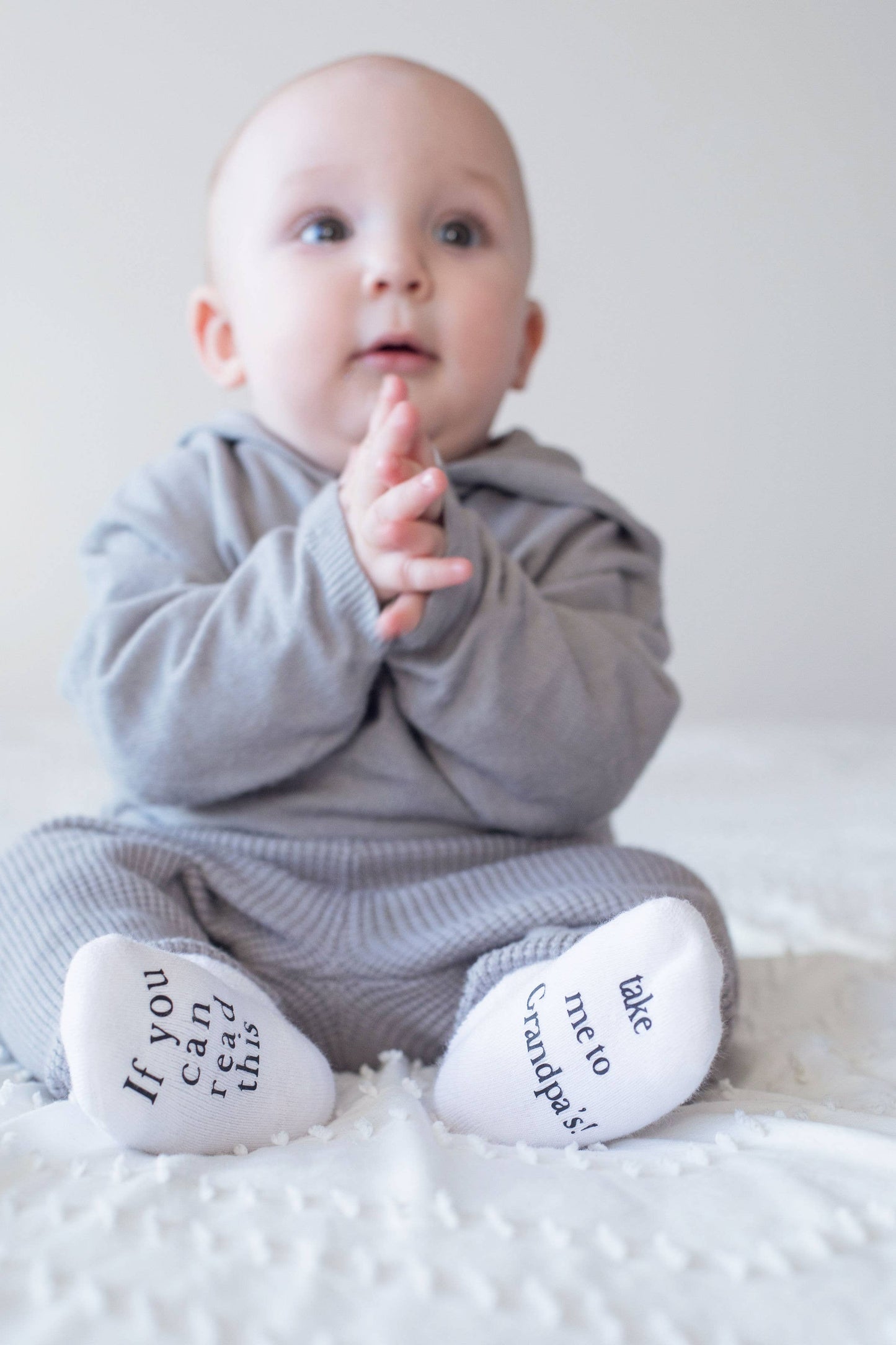 Take Me to Grandpa’s Baby Socks | Baby Shower Gifts