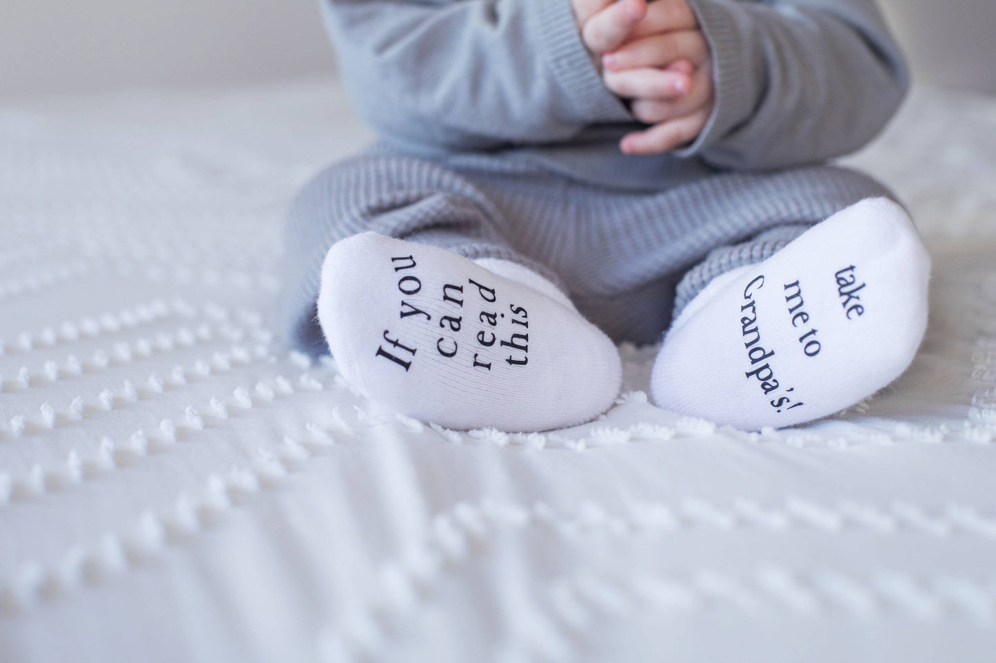 Take Me to Grandpa’s Baby Socks | Baby Shower Gifts