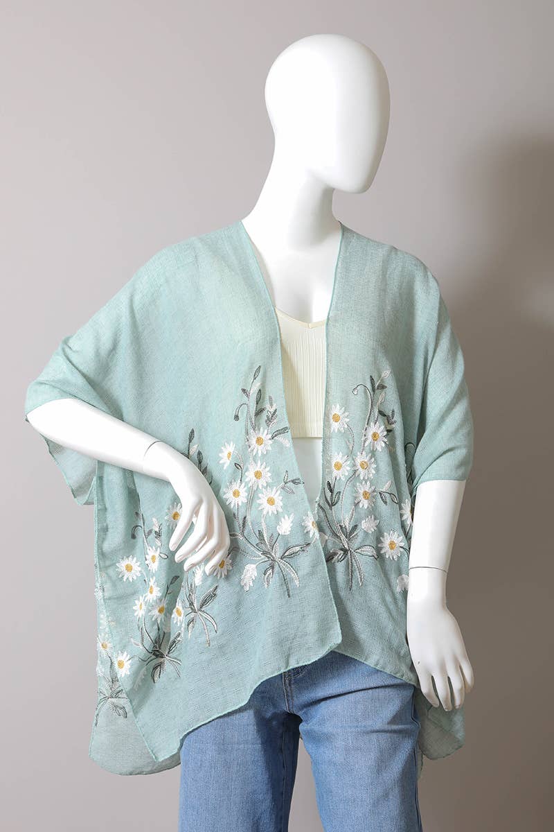 Bestselling Spring Daisy Woven Kimono 🌼