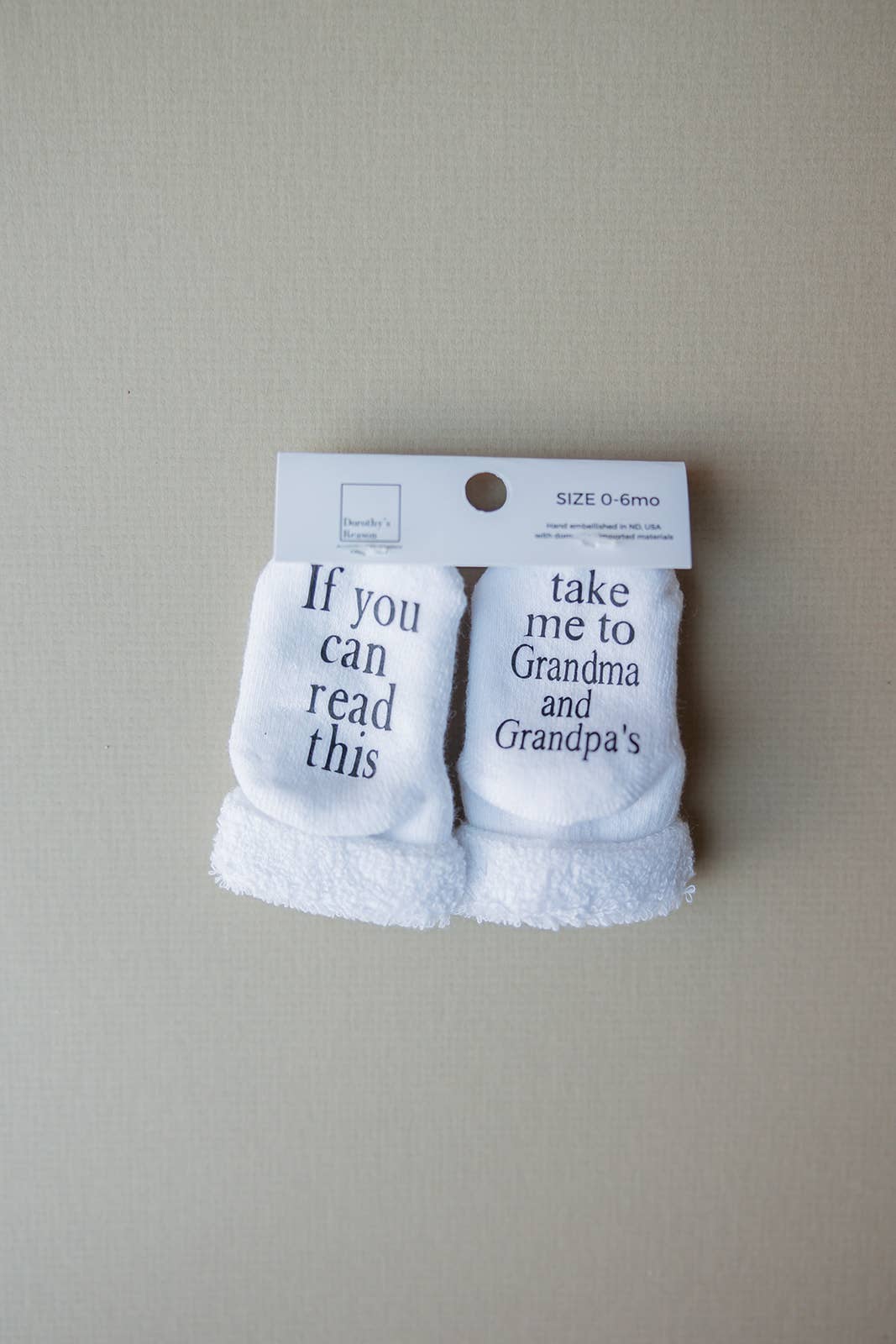 Take Me to Grandma and Grandpas Baby Socks | Grandparents